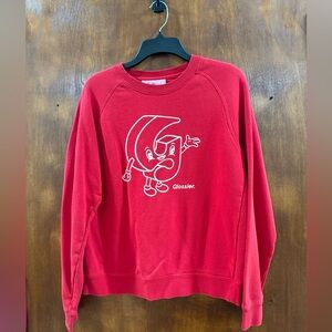 Rare Glossier red Christmas sweater